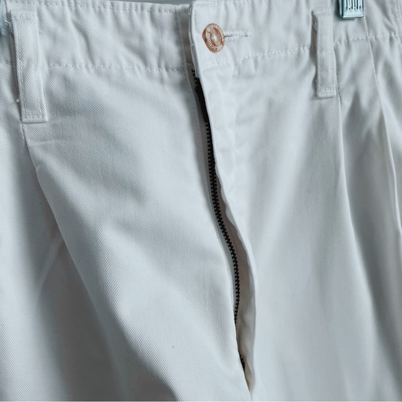 Vintage White High Waisted Pleated Northern Reflections Shorts, Size 11-12 - Picture 6 of 11